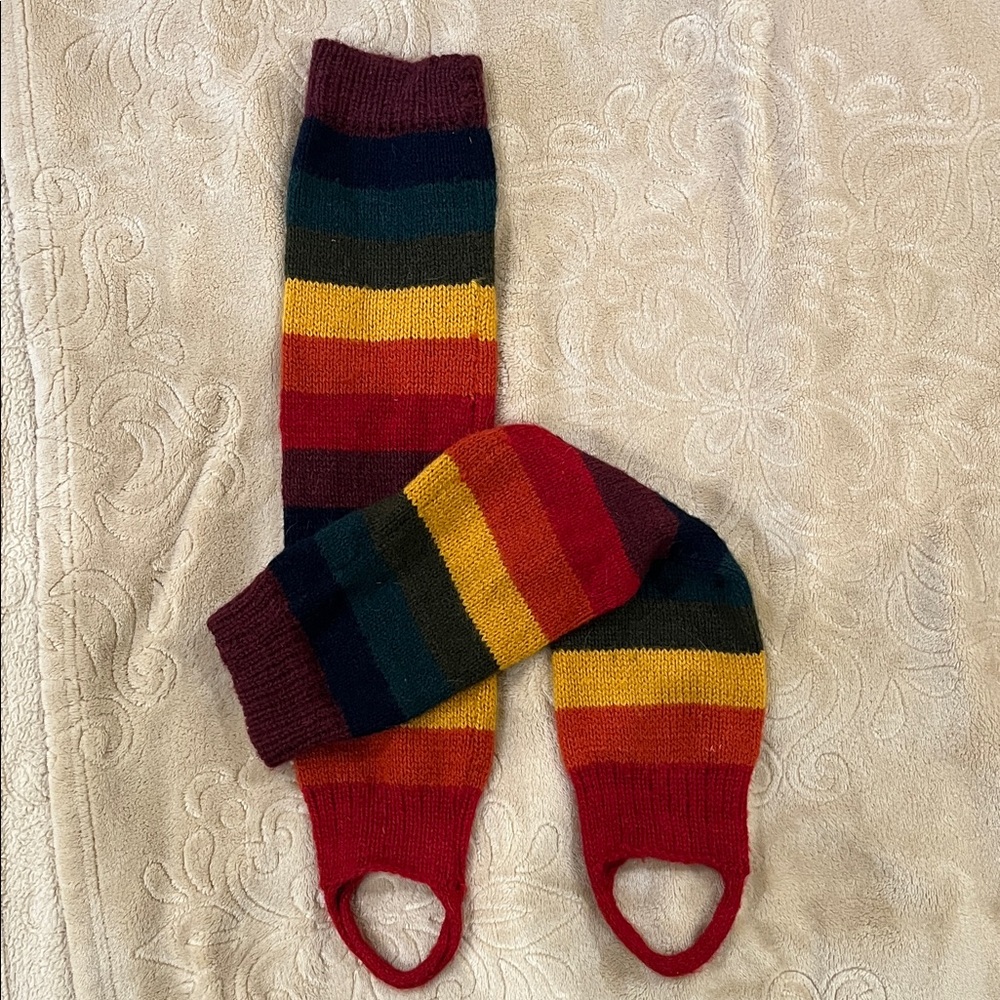 Colorful Striped Leg Warmers